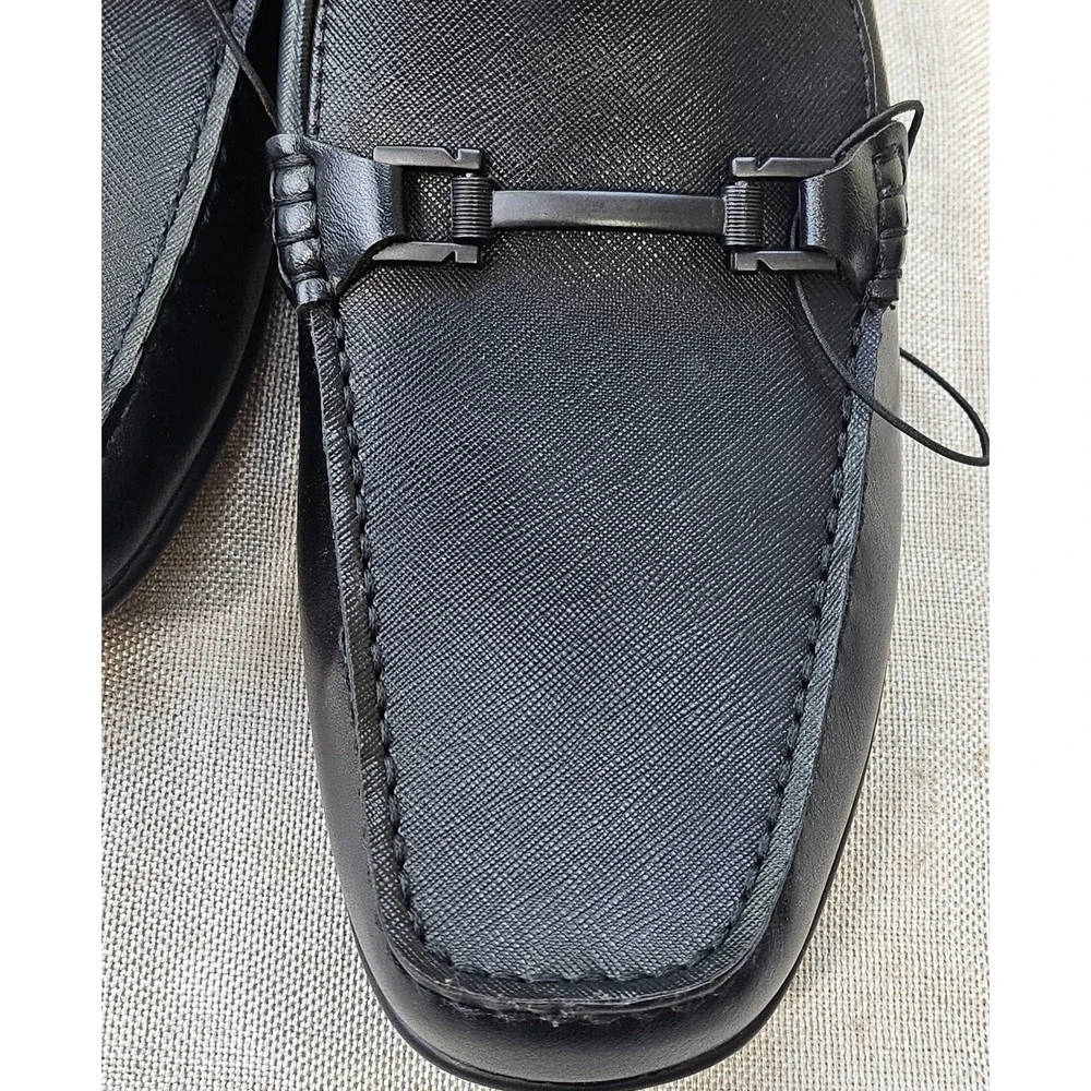 J. Ferrar Balter Loafers Mens 9.5 Black Flex Form Memory Foam Slip On Driver NEW